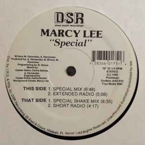 12inchレコード　MARCY LEE / SPECIAL
