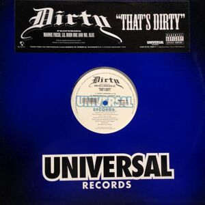 12inchレコード　DIRTY / THAT'S DIRTY feat. MANNIE FRESH, LIL BURN ONE & MR. BLUE