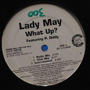 12inchレコード　LADY MAY / WHAT UP? Feat. P. DIDDY