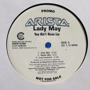 12inchレコード　LADY MAY / YOU AIN'T NEVA LIE