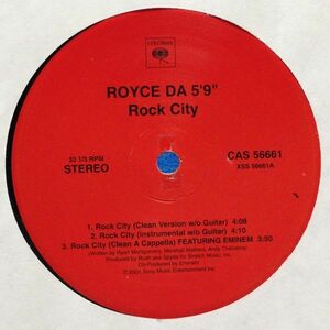 12inchレコード　ROYCE DA 5'9 / ROCK CITY feat. EMINEM (US PROMO)