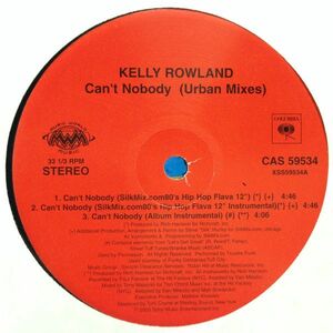 12inchレコード　KELLY ROWLAND / CAN'T NOBODY (URBAN MIXES)