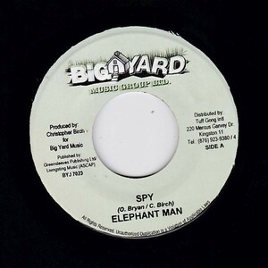 EPレコード　ELEPHANT MAN / SPY (STRIP TEASE)