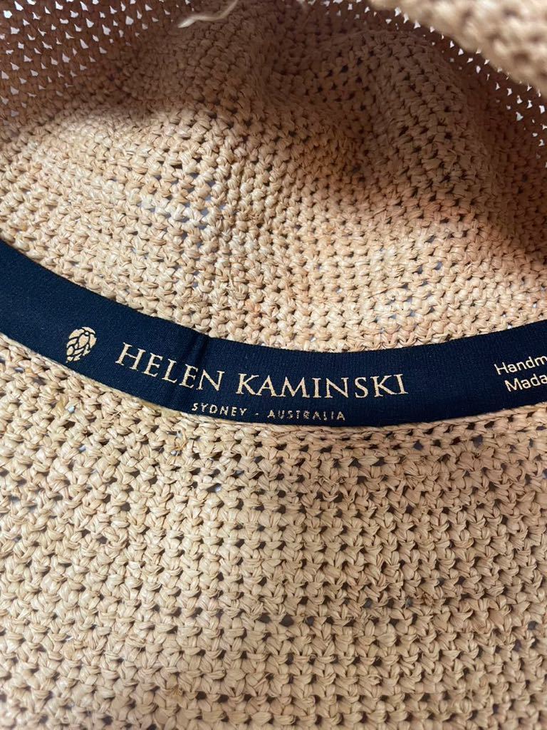 美品 HELEN KAMINSKI ヘレンカミンスキー ラフィア100％ ハット 帽子 
