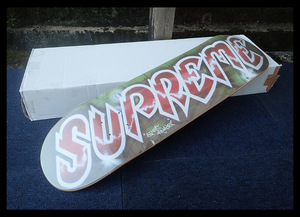 【海蛍】未使用保管品 Supreme シュプリーム スケートボード 2018ss Lee Logo リー ロゴ スケートボード デッキ 箱付