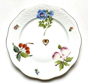 ■ Herend Helend [Kilen Kilk 175 -й годовщина Limited Edition] Мастер -художник Frn Fruit Anemone Golden Plate 19 см.