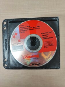 ◎(E0047) 現状品★Microsoft Licensing Microsoft Office PerformancePoint Server2007 Standard DVDのみ