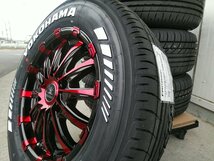 200系ハイエース 人気 タイヤホイール ヨコハマ PARADA パラダ ホワイトレター 215/65R16 車検対応 16インチ BD12_画像1