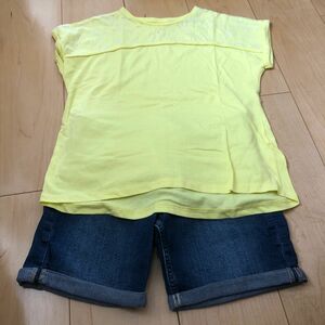 ZARA Tシャツ 134センチ H&M デニムショートパンツ 140センチ 9～10歳 セット