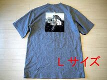 美品!! THE NORTH FACE Tシャツ ショートスリーブピクチャードスクエアロゴティー L size グレー ヨセミテ ヘビーウェイト_画像2