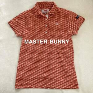 MASTER BUNNY マスターバニー　ゴルフウェア ポロシャツ　総柄　半袖