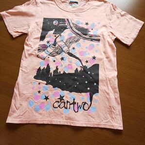 洗濯シワあり cantwo Tシャツ ピンク 0サイズ キャンツー 半袖Tシャツ