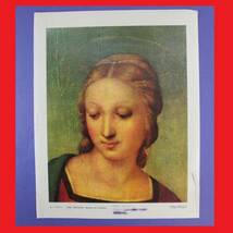 定形外郵便.220円発送OK　印刷　ラファエロ・サンティ　RAFFAELLO　Madonna　del　Cardellino　　　（赤枠.樂多我）_画像1