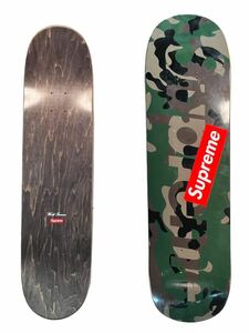 ★美品 Supreme シュプリーム スケートボード デッキ CAMO LOGO SKATEBOARD ステッカー サイズ約81×21×1（cm）中古品 管理I297