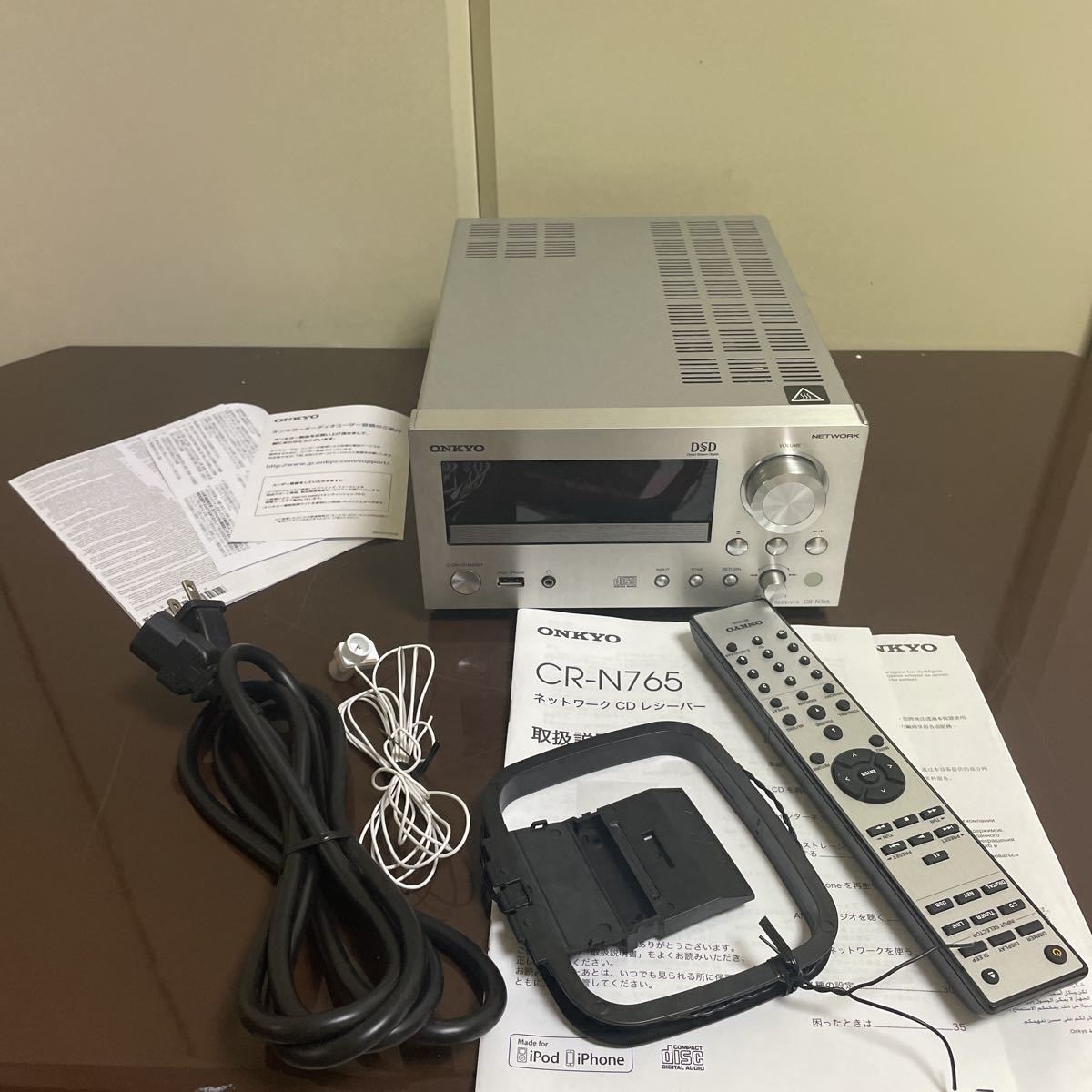 中古 良品】 ONKYO CR-N765 ネットワークCDレシーバー ハイレゾ対応