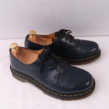 ドクターマーチン UK6/24.5cm～25.0cm/3ホール 紺 ネイビー メンズ レディース drmartens 古着 中古 dm3847_画像7