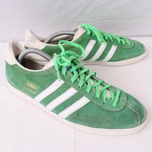 GAZELLE 28.0cm/adidas ガゼル ガッツレー アディダス スニーカー 緑 グリーン 白 中古 古着 メンズ ad4432_画像6