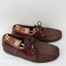 パラブーツ バース 29.5cm 位/Paraboot Barth スペイン製 ヌバック レザー デッキ メンズ 本革 中古 古着 ds3793_画像7