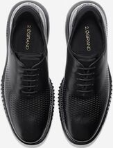 Cole Haan 31cm ゼログランド レーザー ウィング ビジネス スニーカー ウィングチップ ZERO オックスフォード ブラック レザー XXX89_画像9