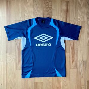 UMBRO 片面ロゴ　ユニフォーム　 半袖 メッシュ tシャツ 　M アンブロ 半袖Tシャツ スポーツウェア