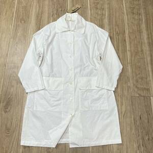 [ postage 360 jpy ] new goods unused goods Midiumi midi umi cotton 100% turn-down collar coat thin white white lady's made in Japan cotton R-4752