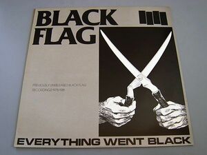 《美品》BLACK FLAG Everything Went Black 1983 UK Orig.LP ブラックフラッグ BAD BRAINS DEAD KENNEDYS MINOR THREAT MISFITS