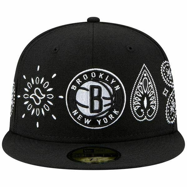 BrooklynNets NewEra Paisley 59FIFTY Fitted Hat Black ニューエラ