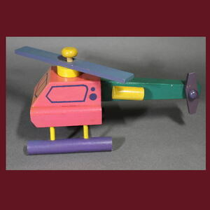 木のおもちゃ〔 ヘリコプター 〕木製 A1079