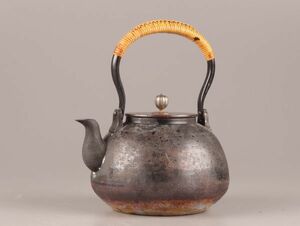 古美術 煎茶道具 銅製 湯沸し 961g 時代物 極上品 初だし品 C0551