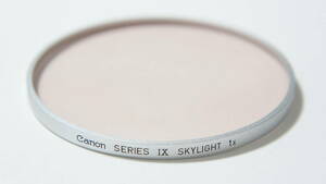 [SERIES IX/シリーズ 9] Canon SKYLIGHT 1x 銀枠保護フィルター 難有 FL 19mm F3.5 R用 [F6127]