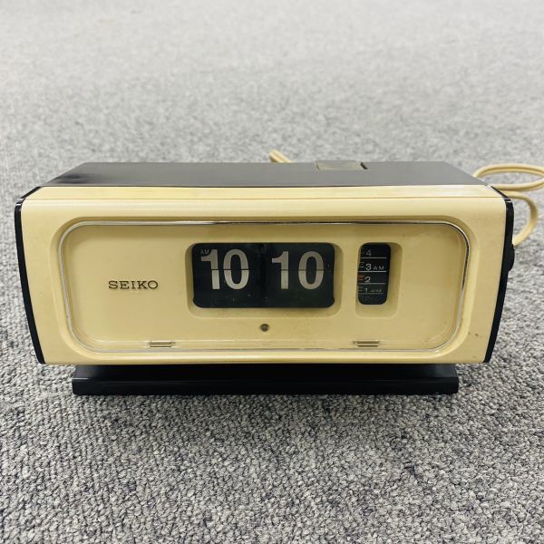 □新品未使用・保管品□ セイコー パタパタ時計 DP601Y【黄】動作確認