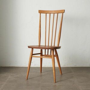 IZ70107F★レア ercol スティックバックチェア ヴィンテージ 英国 アーコール ハイバック ウィンザー ダイニングチェア 木製 椅子 イギリス