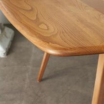 IZ70013F★レア ERCOL レクタングル ドロップリーフテーブル 折りたたみ ダイニングテーブル バタフライ 英国 ヴィンテージ アーコール_画像2