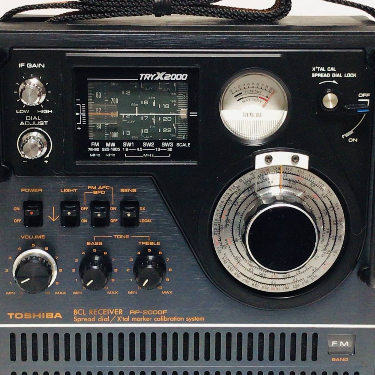 美品 TOSHIBA 東芝 RP-2000F TRY-X2000 BCLラジオ 5バンドレシーバー