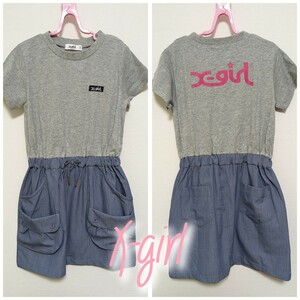 yhs130[130] X-girl short sleeves do King One-piece 