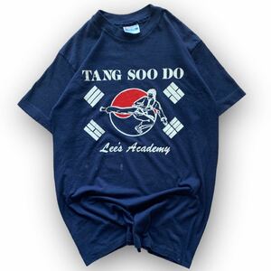 230425EPP16● 1990S Hanes TANG SOO DO Tee 半袖Tシャツ (M) ビンテージ vintage ヘインズ オールド OLD プリントTシャツ