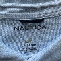 230607AAA25● NAUTICA POLO SHIRT ノーティカ ノーチカ ポロシャツ border ボーダーシャツ 半袖 半袖ポロシャツ (XXL) オーバーサイズ_画像3