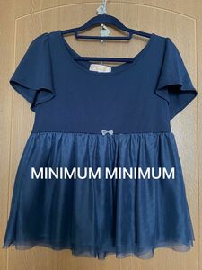 【MINIMUM MINIMUM】size2 チュニック　ネイビートップス