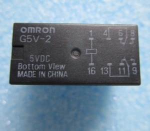 △△ オムロン/omron　G5V-2　5VDC　小型リレー 1個　No-22【 新品/未使用】追加分有り　IC　マイコン　電子修理部品　端数ポイント