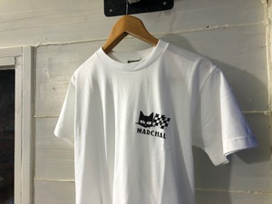 栃木発 ￥送料一律￥ 白 Sサイズ 正規品 マーシャル SEV MARCHAL Tシャツ 検）Marshall シビエ CIBIEルーカス ロゴ Y ポロ U V ネック