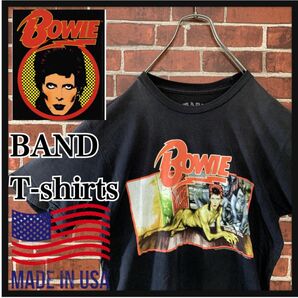 【激レア】USA製　デヴィッドボウイ　David Bowie バンドTシャツ　古着　ヴィンテージ　ロック　ラップ　ムービー　