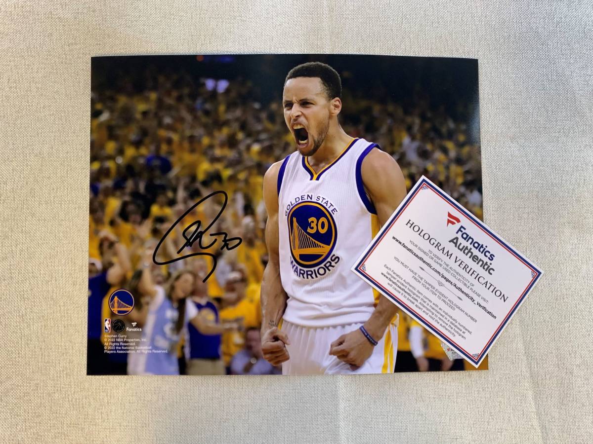 ステフィン・カリー Stephen Curry 直筆サイン入り写真 証明書付き-