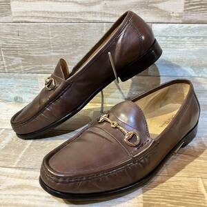 COLE HAAN コールハーン ビットローファー ブラウン US9 1/2 M 27.5cm程 ラバーソール ペニー タッセル ビット デッキ ホース コイン