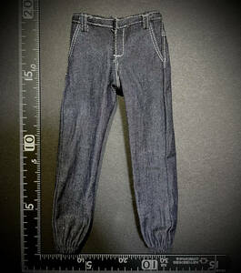 [ price increase expectation ]WORLDBOX made model 1/6 scale man figure for equipment parts costume clothes jeans Denim pants trousers black ( unused 