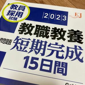 教員採用試験 教職教養 短期完成 15日間