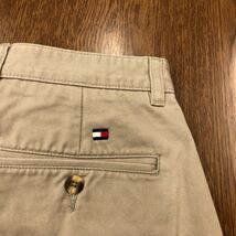 【EG289】TOMMY HILFIGER W33 ツータック チノハーフパンツ ベージュ メンズブランド古着 トミーヒルフィガー ショートパンツ 送料無料_画像5