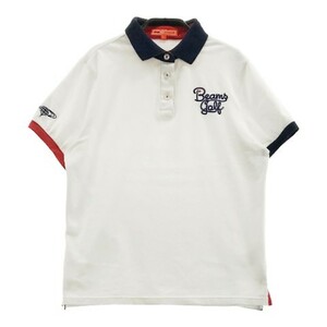 BEAMS GOLF ビームスゴルフ 半袖ポロシャツ ホワイト系 L [240001997812] ゴルフウェア レディース