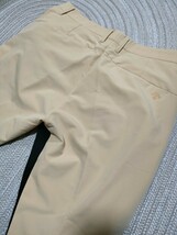 新品 定価19800 DESCENTE GOLF ストレッチ クロップ丈 パンツ w88 XO ベージュ 撥水 UVケア ゴルフ メンズ 裏起毛 秋冬 デサント ゴルフ_画像7