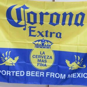 『特大A』黄青■新品コロナエキストラCorona　Extra　メキシコビール　フラッグ旗◆◇BAR　飲食　レストラン　倉庫◆USドラマ　Mayans M.C.