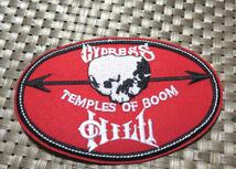 赤白　楕円形■新品 Cypress Hill Temples Of Boom 刺繍ワッペン（パッチ）◆音楽　ミュージック◇◆激シブ■激渋■ 洋服・衣類・衣服DIY■_画像1